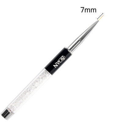 BQAN 1 db kristály fogantyú 5mm/7mm/9mm/11mm rajzecset bélés ecset festőtoll gél lakk kristály körömdíszítő manikűr eszközök