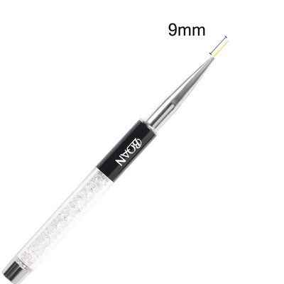 BQAN 1 db kristály fogantyú 5mm/7mm/9mm/11mm rajzecset bélés ecset festőtoll gél lakk kristály körömdíszítő manikűr eszközök