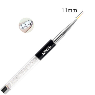 BQAN 1 db kristály fogantyú 5mm/7mm/9mm/11mm rajzecset bélés ecset festőtoll gél lakk kristály körömdíszítő manikűr eszközök