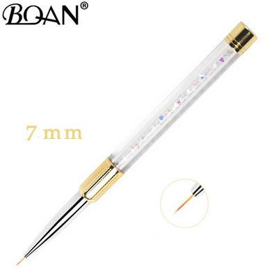 BQAN 1 db kristály fogantyú 5mm/7mm/9mm/11mm rajzecset bélés ecset festőtoll gél lakk kristály körömdíszítő manikűr eszközök