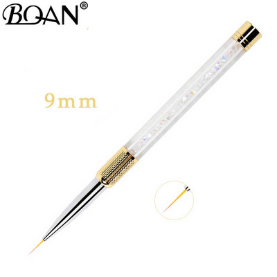 BQAN 1 db kristály fogantyú 5mm/7mm/9mm/11mm rajzecset bélés ecset festőtoll gél lakk kristály körömdíszítő manikűr eszközök