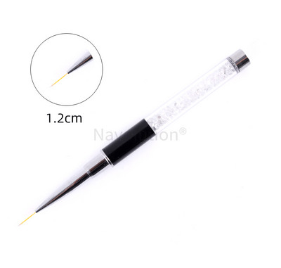 1 db Nail Art Line Carving Rajztoll Tervező Ecsetkészlet Crystal Diamond Rod fototerápiás UV gél festőecsetek Manikűr eszköz