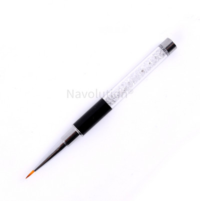 1 db Nail Art Line Carving Rajztoll Tervező Ecsetkészlet Crystal Diamond Rod fototerápiás UV gél festőecsetek Manikűr eszköz