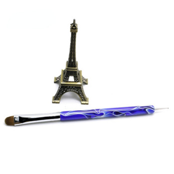 TIANMI Kolinsky French Nail Art Brush Dual End Nail Art Dotting Pen Акрилна рисунка Rhinestone UV Gel Painting Инструмент за маникюр