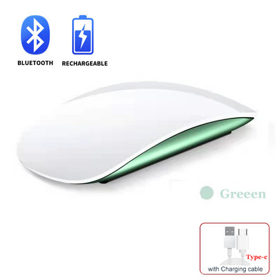 Mouse fără fir Bluetooth Mini Mouse Silențios Ergonomic Mouse Magic Reîncărcabil Arc Touch pentru Laptop Microsoft Apple Mac IPad