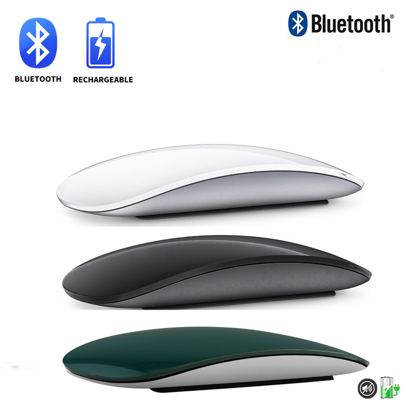 Bluetooth ασύρματο ποντίκι Επαναφορτιζόμενο τόξο αφής Magic Mouse Silent Thin Mini Mini ποντίκια για φορητό υπολογιστή Apple Microsoft Mac iPad