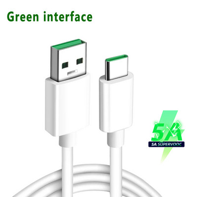 Cablu original Oppo Usb tip C Supervooc Vooc Data de încărcare rapidă Kabel 2m Reno7 Pro 5g 8 6 5 4 Find N X5 Lite X3 F19 Pro+ Usbc