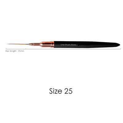 1 buc. perii pentru arta unghiilor, cu linii de dungi, pentru extensie de gel pentru manichiură, model de desen cu mâner roz, aprovizionare pentru unghii acrilice DIY