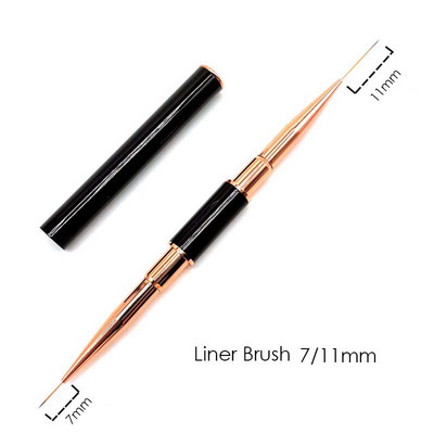 1 buc. perii pentru arta unghiilor, cu linii de dungi, pentru extensie de gel pentru manichiură, model de desen cu mâner roz, aprovizionare pentru unghii acrilice DIY