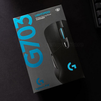 Logitech G703 HERO Lightspeed геймърска мишка с 25K DPI 1MS СКОРОТА НА ОТЧЕТ POWERPLAY Съвместима 32-битова ARM безжична мишка