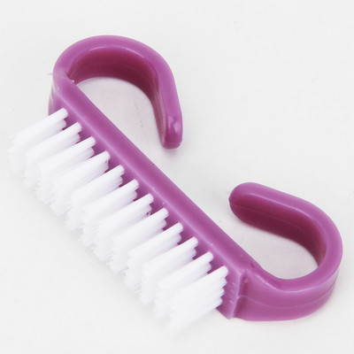 100 db átlátszatlan színű körömkefe Rózsaszín/fekete/lila/piros/kék dizájn manikűr por Púder Köröm Art Care Tool Clean Puha Tartozék