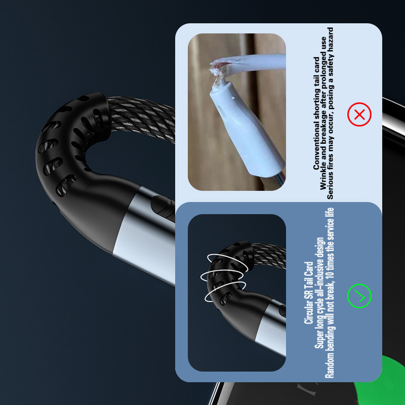 Lovebay 100W C tipo kabelis USB C į C laidas skirtas iPhone 13 Huawei Xiaomi POCO X3 M3 Samsung Macbook iPad greito įkrovimo duomenų kabelis