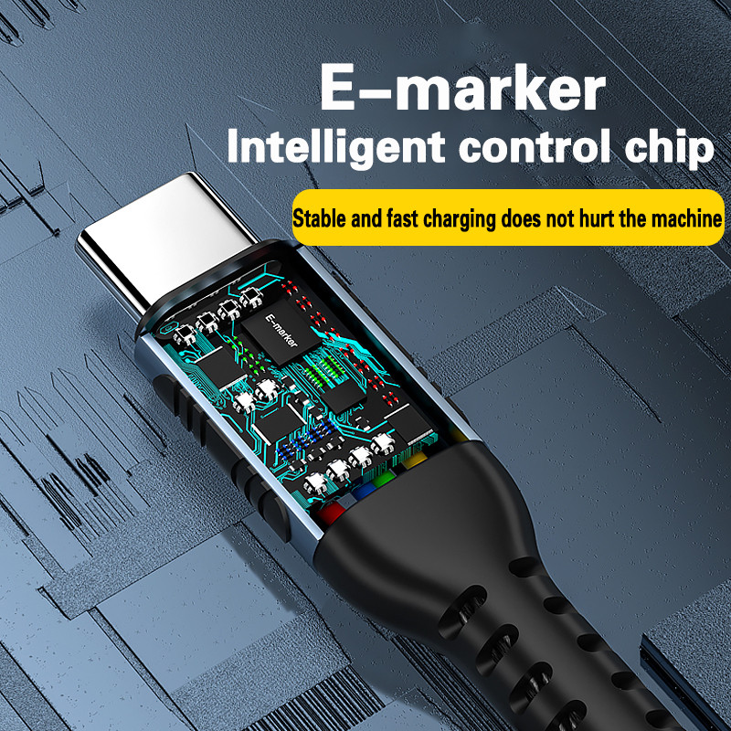 Lovebay 100W C tipo kabelis USB C į C laidas skirtas iPhone 13 Huawei Xiaomi POCO X3 M3 Samsung Macbook iPad greito įkrovimo duomenų kabelis