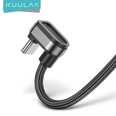 KUULAA USB C kabel za brzo punjenje za samsung S10 S9 S8 Xiaomi mi USB tip C kabel 180 stupnjeva USB-C podatkovni kabel Kabel za mobilni telefon