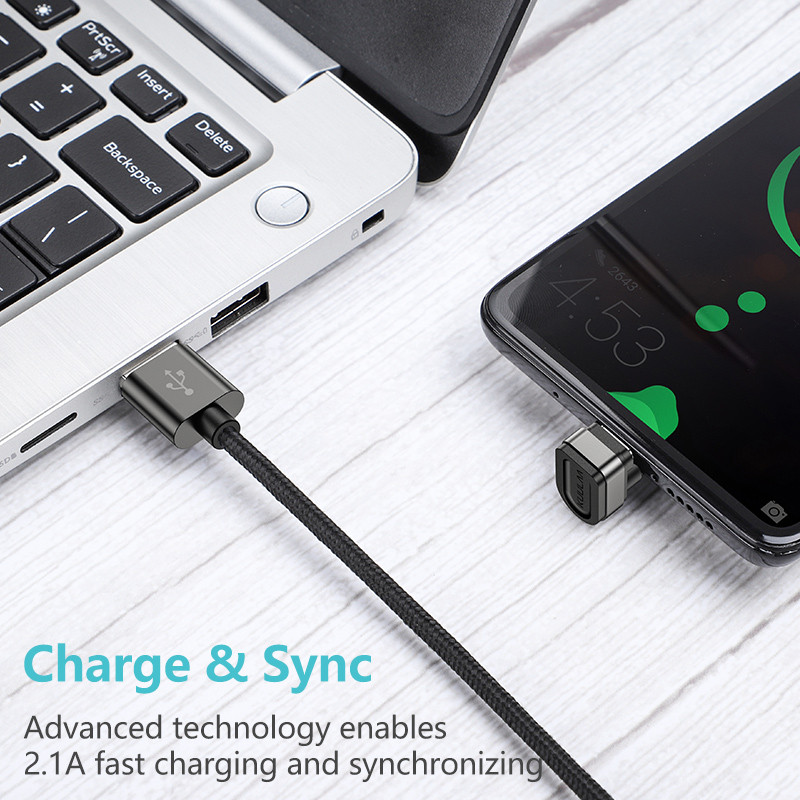 KUULAA USB C kabel za brzo punjenje za samsung S10 S9 S8 Xiaomi mi USB tip C kabel 180 stupnjeva USB-C podatkovni kabel Kabel za mobilni telefon