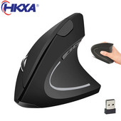 HKXA Mouse fără fir Mouse vertical pentru jocuri Mouse USB pentru computer Mouse vertical ergonomic de birou 1600 DPI pentru PC, Laptop, birou, acasă