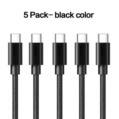 5 pakk 3A tüüpi C kaabel Samsung S20 S10 Plus kiirlaadija laadimiskaabel Huawei P40 P30Pro Xiaomi mobiiltelefoni USBC-kaabli jaoks