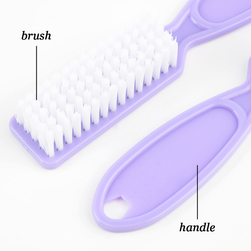 Četkica za nokte 2kom Čišćenje Uklanjanje prašine Plastična četka Profesionalni alati za manikuru Čistač u prahu Dodatak za njegu manikure