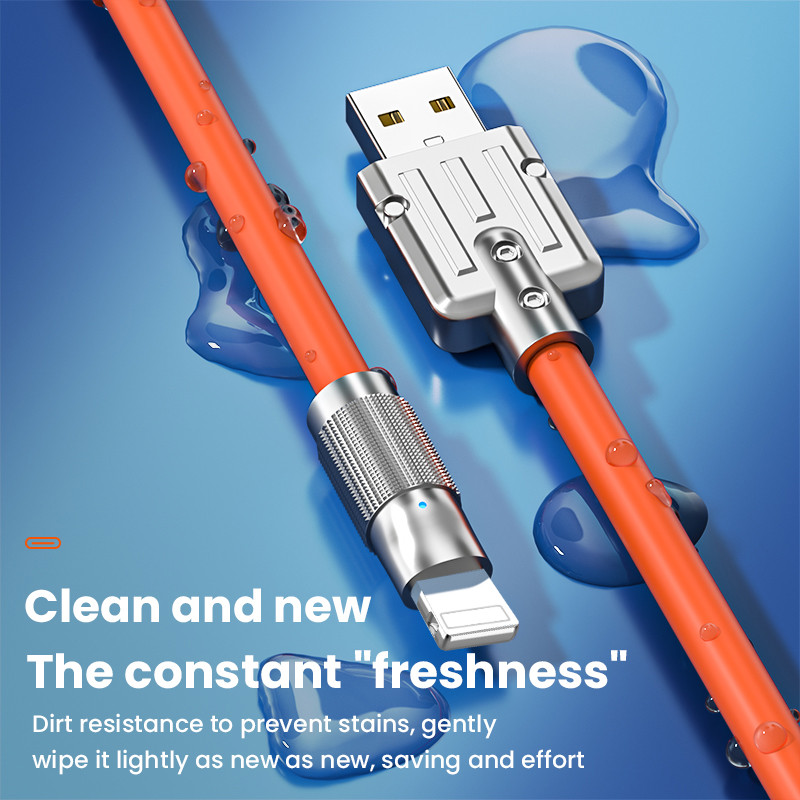 Καλώδιο USB Type C 120W 6A Super Fast Charging for Huawei Honor Liquid Silicone Data Cord for Xiaomi 12 POCO F4 Realme Oneplus 2M