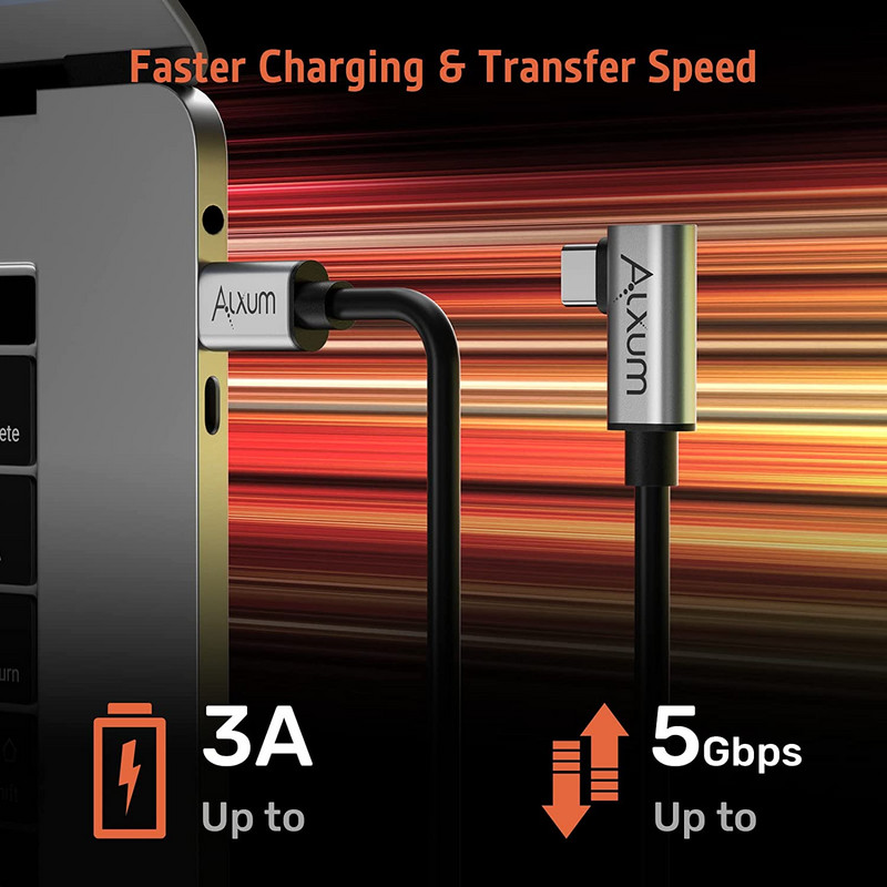 ALXUM 5M jungties kabelis, skirtas Oculus Quest 2 jungties kabelis USB 3.0 greito įkrovimo laidas USB C iki C tipo duomenų perdavimo kabelis, skirtas asmeniniam kompiuteriui Steam VR