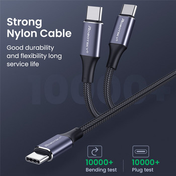 USB тип C към USB C 100W/60W PD кабел за бързо зареждане QC4.0 тип C бързо зарядно устройство за Huawei P40 Samsung S10 S20 Macbook Pro