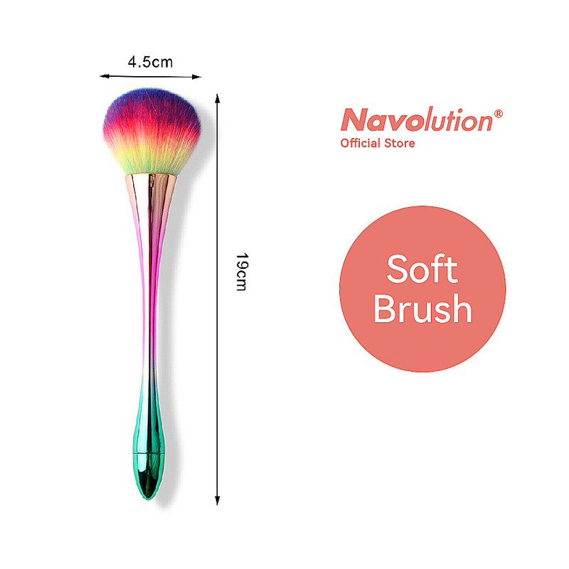 2 Styles Nagų dailės dulkių šepetėlis manikiūrui Grožio šepetėlis skaistalai Pudros šepetėliai Fashion Gel Nagų Priedai Nagų medžiaga Įrankiai