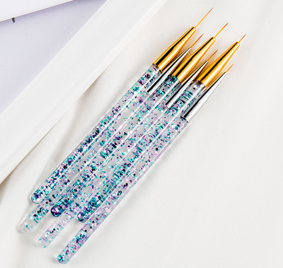 7/15 vnt. Nagų rašiklio šepetėlis 12 skirtingų dydžių nagų klijų fototerapinis rašiklis, tinkamas profesionaliam salonui arba naudojimui namuose gelinis nagų šepetėlis