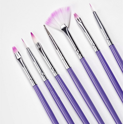 7/15 vnt. Nagų rašiklio šepetėlis 12 skirtingų dydžių nagų klijų fototerapinis rašiklis, tinkamas profesionaliam salonui arba naudojimui namuose gelinis nagų šepetėlis