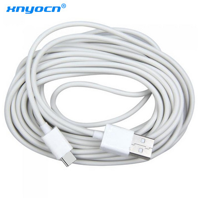 Xnyocn 5M ilgas USB tipo C laidas, skirtas Samsung S10 greito įkrovimo USB-C tipo C laidas, skirtas Huawei Xiaomi Mi 9 Oneplus 6t USBC įkrovikliui
