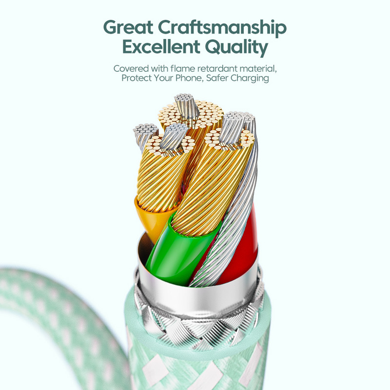 ESSAGER PD 20W USB C laidas skirtas iPhone 12 13 14 Plus Pro Max 3A greito įkrovimo įkroviklio laidas iPad duomenų laido laidas 0,5/1/2/3m