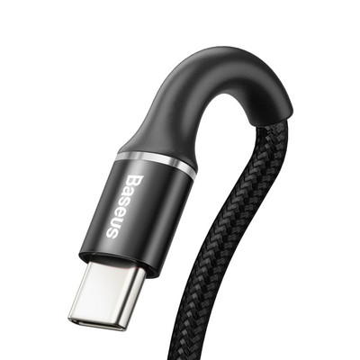 Καλώδιο Baseus 3A USB Type C Καλώδιο γρήγορης φόρτισης φορτιστή τύπου c για Samsung S21 S20 Xiaomi Mi 10 9 Oneplus 8 Pro Καλώδιο δεδομένων C USB