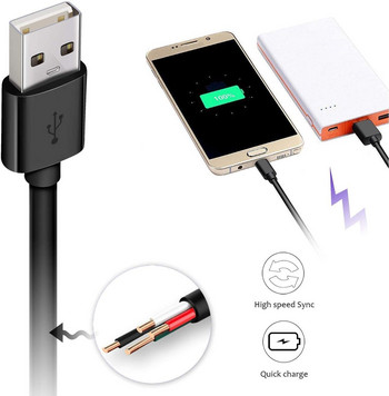 Micro USB кабел 10 пакета Кабел за зарядно за Android Кабел за бързо зареждане на телефон за Samsung Galaxy S7 S6 Edge S5 Note 5 4 A3 A5 A7 A8 A9