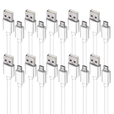 Καλώδιο Micro USB 10 Pack Καλώδιο φόρτισης Android Καλώδιο γρήγορης φόρτισης τηλεφώνου για Samsung Galaxy S7 S6 Edge S5 Note 5 4 A3 A5 A7 A8 A9