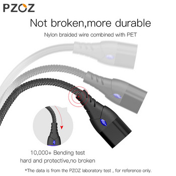 PZOZ 5A μαγνητικό καλώδιο τύπου c usb γρήγορος φορτιστής καλώδιο micro usb για iphone 11 max xr redmi note μαγνητικό καλώδιο φόρτισης 9 βαθμών