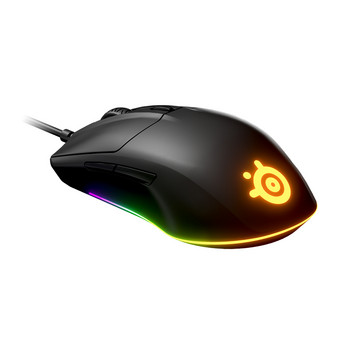 Нова геймърска мишка Steelseries Rival 3 8500 CPI Prism RGB светлинни ефекти Лека мишка Геймърска кабелна мишка