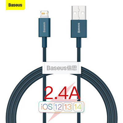 Καλώδιο φόρτισης USB Baseus για iPhone 13 12 11 Pro Max X 8 7 6 Plus 6s Τηλέφωνο Καλώδιο φόρτισης USB για iPad Air Mini 4 Καλώδιο δεδομένων