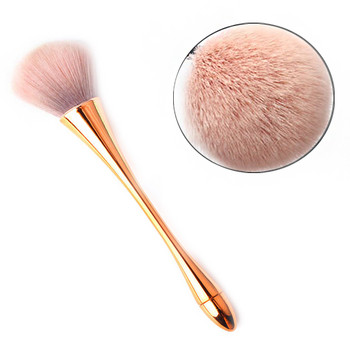 Rose Gold Powder Brush Professional Nail Art Make Up Brush Large Cosmetic Face Cont Cosmetic Face Cont Brocha Colorete Tools