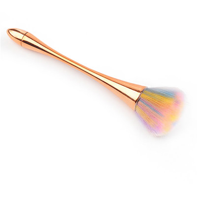 Rose Gold Powder Brush Professional Nail Art Make Up Brush Large Cosmetic Face Cont Cosmetic Face Cont Brocha Colorete Tools
