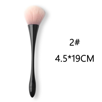 6 stilių nagų dailės dulkių šepetėlis manikiūrui Spalvingas akrilo makiažo šepetėlis skaistalai Pudros šepetėliai Fashion Gel Nagų priedai Priemonė