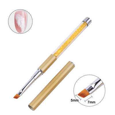 Nagų šepetėliai manikiūrui Gelinis šepetėlis nagų įdėklui Art Pen Akrilo pudra Carving Brush Crystal UV Gel dažymo įrankių priedai