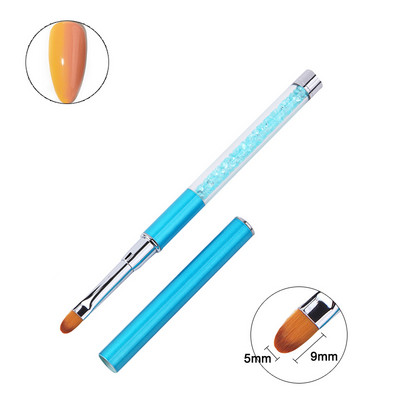 Nagų šepetėliai manikiūrui Gelinis šepetėlis nagų įdėklui Art Pen Akrilo pudra Carving Brush Crystal UV Gel dažymo įrankių priedai