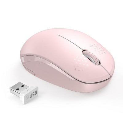SeenDa 2.4G vezeték nélküli egér laptop asztali számítógépekhez csendes egerekhez Hordozható némító egerek notebook mini egér számítógéphez 1600 DPI Mause