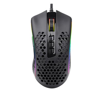 Redragon M808 Storm Lightweight RGB Gaming Mouse 85g Ultralight Honeycomb Shell 12.400 DPI Precise Registration Καλώδιο Super-Lite