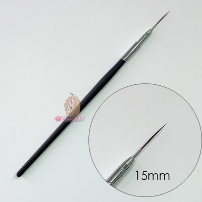 Itin ilgas nagų dailės įdėklų šepetėlis Itin plonas linijos piešimo juostelės detalių rašiklio dizaino manikiūro įrankis 30 mm