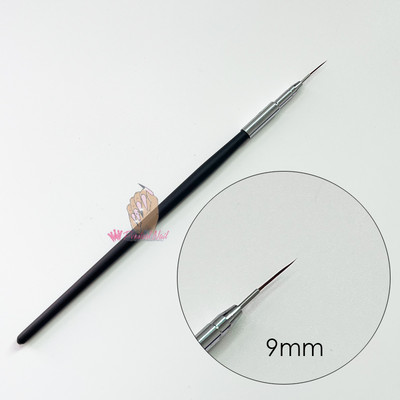 Itin ilgas nagų dailės įdėklų šepetėlis Itin plonas linijos piešimo juostelės detalių rašiklio dizaino manikiūro įrankis 30 mm