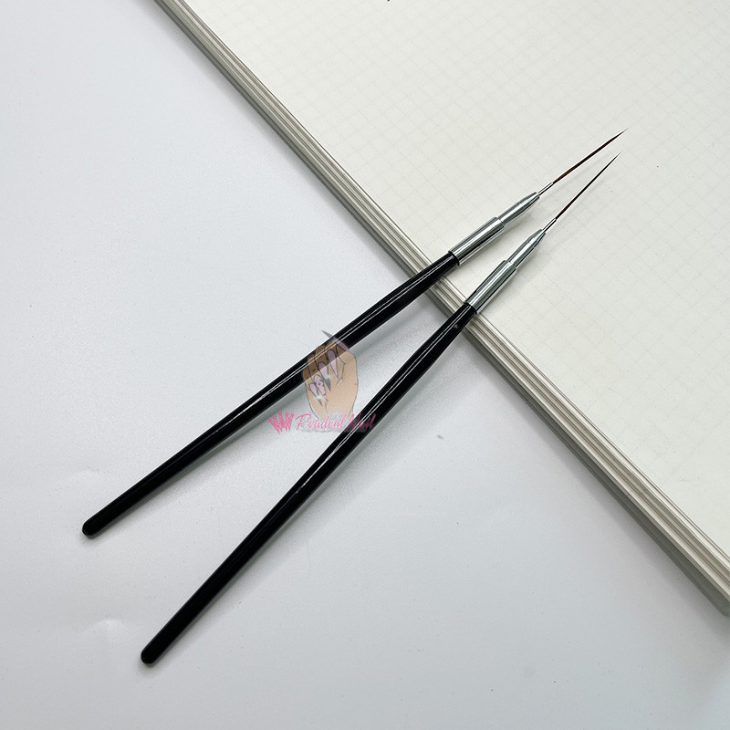 Itin ilgas nagų dailės įdėklų šepetėlis Itin plonas linijos piešimo juostelės detalių rašiklio dizaino manikiūro įrankis 30 mm