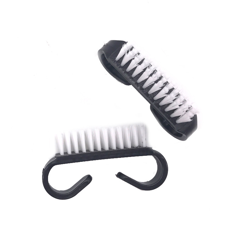 Naujas 10 vnt. juodos nagų dailės priežiūros akrilo šepetėlis, valantis dulkes, pašalinantis pedikiūro įrankius Manikiūro profesionalus nagų šepetėlis, pasidaryk pats.