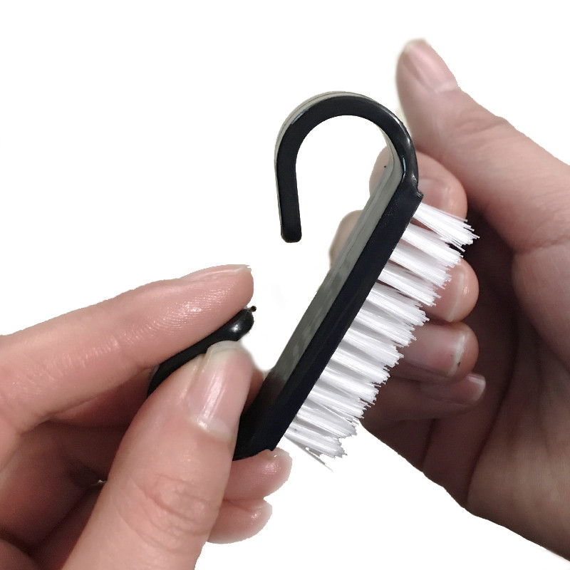 Naujas 10 vnt. juodos nagų dailės priežiūros akrilo šepetėlis, valantis dulkes, pašalinantis pedikiūro įrankius Manikiūro profesionalus nagų šepetėlis, pasidaryk pats.