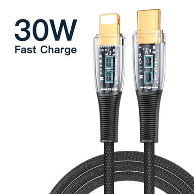 KUULAA 30W PD USB C kábel pre iPhone 14 13 Pro Max Rýchlonabíjací USB C kábel pre iPhone 12 mini pro max Dátový USB Type-C kábel