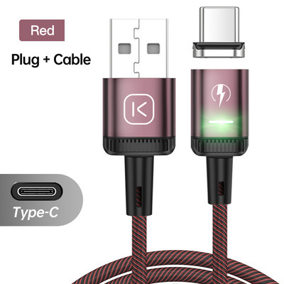 Καλώδιο φόρτισης τηλεφώνου KUULAA Moblie Καλώδιο USB Type C Wire Micro Magnetic USB Charger Chargers for iPhone 14 13 Samsung Huawei Xiaomi